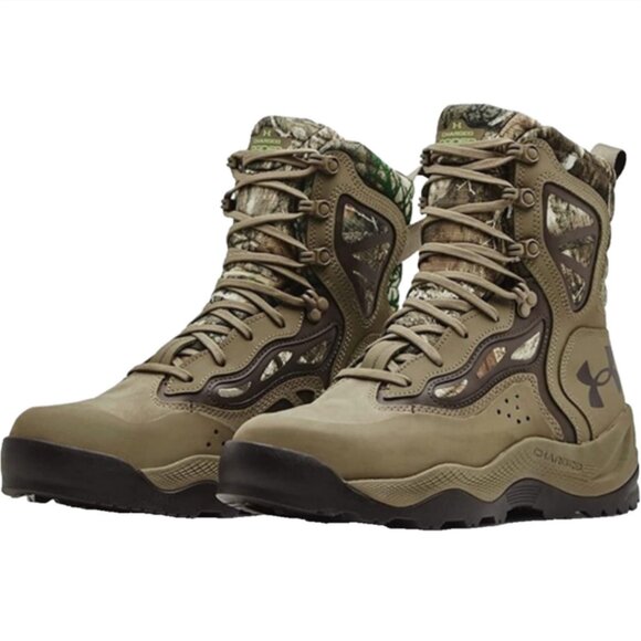 NWOB Under Armour UA Charged Raider Waterproof Camo Boot Realtree Edge Maverick - Picture 1 of 5